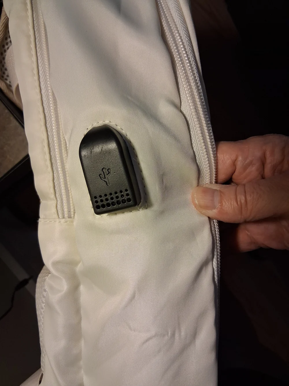 Unisex White Everyday Backpack